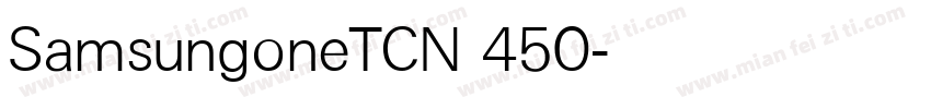 SamsungoneTCN 450字体转换